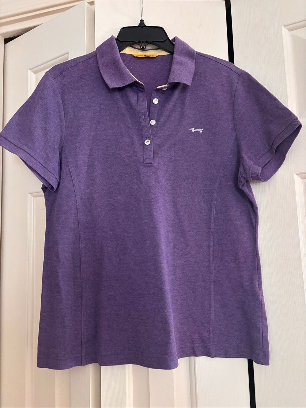 Louis Castel Purple Golf Polo